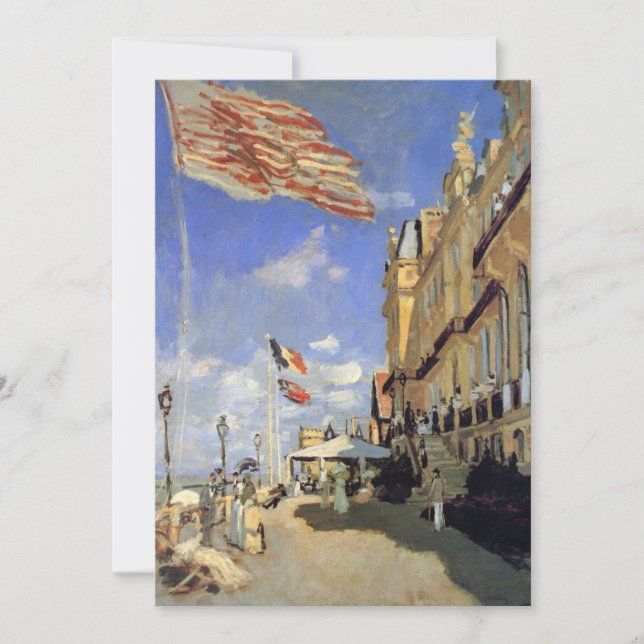 Hotel des Roches Noires, Trouville von Claude Mone Einladung (Vorderseite)