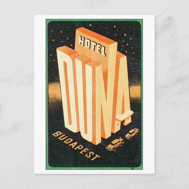 Hotel Duna, Budapest Postkarte (Vorderseite)
