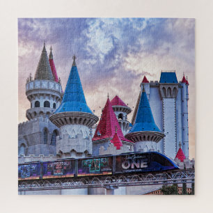 Hôtel Excalibur et Monorail, Las Vegas Puzzle