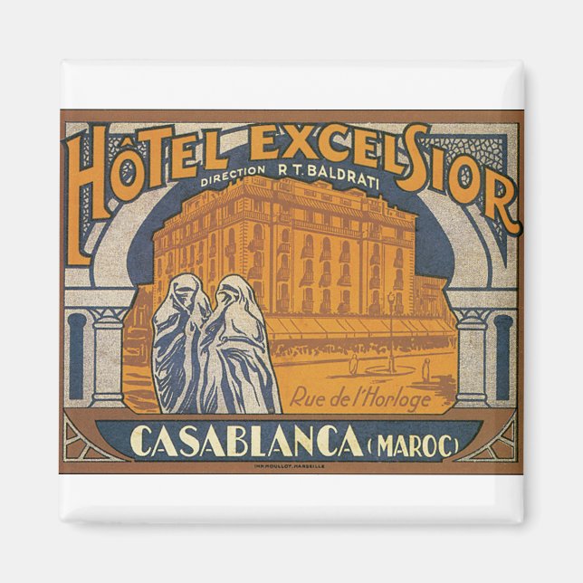 Hotel Excelsior Casablanca Magnet (Vorne)