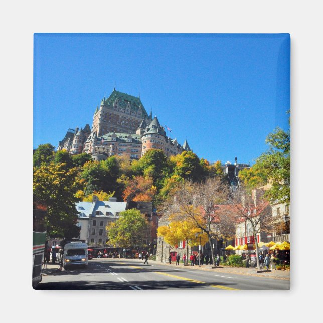 Hotel Frontenac Hoch über Quebec Magnet (Vorne)