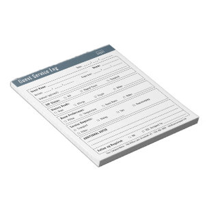 Hotel-Gästeservice-Log-Logo Minimalistisch Notizblock