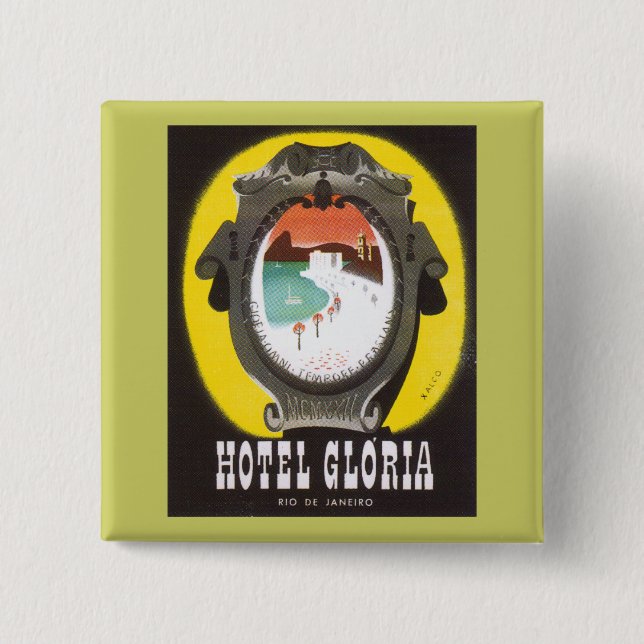 Hotel Gloria Button (Vorderseite)