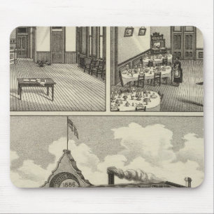 Hotel Hicks, Stockton, Kansas Mousepad