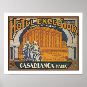 Hotel-Hobelspäne Casablanca Poster