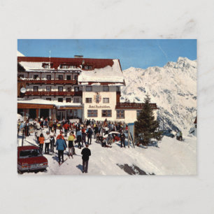 Hotel Hochsölden Vintage Alpen-Winteransicht Postkarte