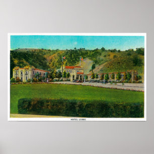 Hotel Lebec and GroundsRidge Route, CA Poster