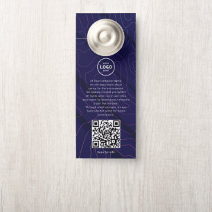 Hotel-Logo-QR-Code-Gästeinformations-Türhänger Türanhänger