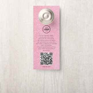 Hotel-Logo-QR-Code-Gästeinformations-Türhänger Türanhänger