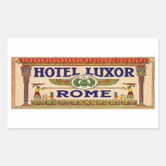 Hotel Luxor Rechteckiger Aufkleber