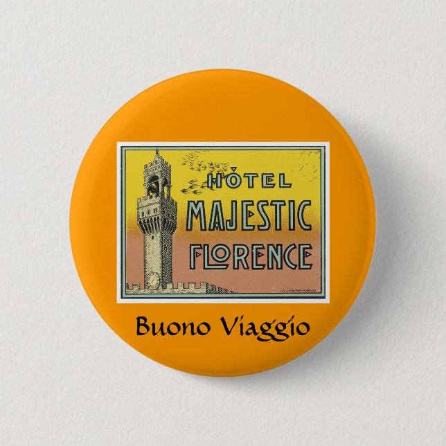 Hotel Majestic Florence Button (Vorderseite)