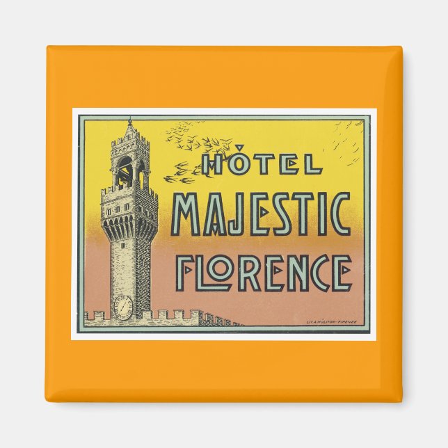 Hotel Majestic Florence Magnet (Vorne)