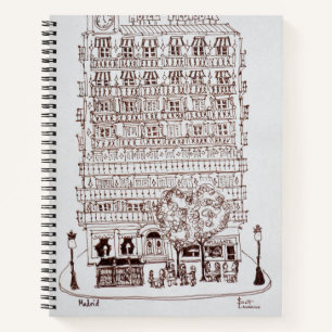 Hotel Mediodia, Madrid, Spanien Notizbuch