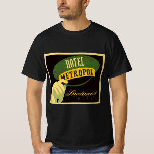 Hotel Metropol Budapest Ungarn Bellhop Hat T-Shirt