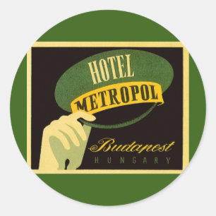 Hotel Metropol Budapest Ungarn Hotelpage Hut Runder Aufkleber