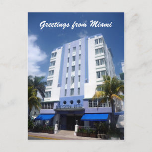 Hotel Miami Deko Postkarte