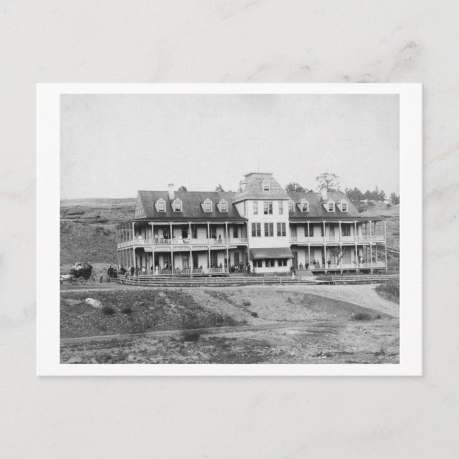 Hotel Minnekahta in Hot Springs, SD Fotograf Postkarte (Vorderseite)
