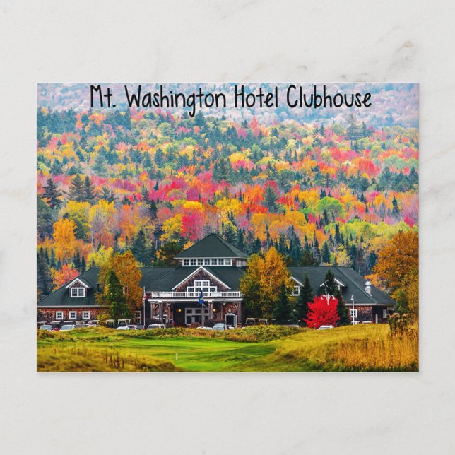 Hôtel Mt Washington Clubhouse en automne Carte pos (Devant)