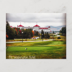 Hôtel Mt Washington en automne Carte postale