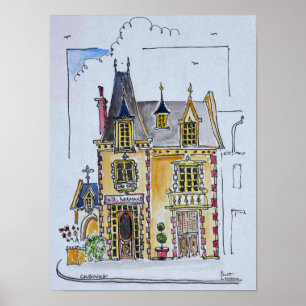 Hotel Normandy   Frankreich Poster