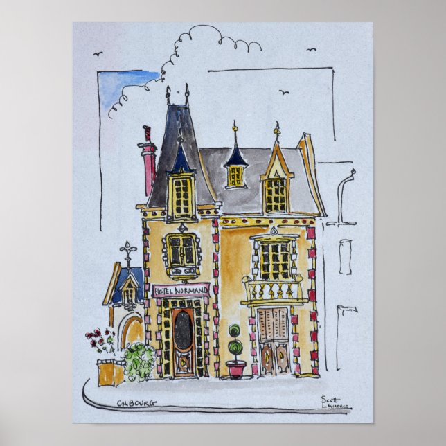 Hotel Normandy | Frankreich Poster (Vorne)