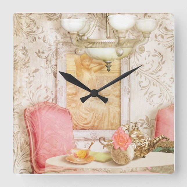 Hotel Paris ca. 1900 Uhr Shabby Chic (Vorderseite)