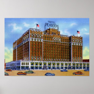 Hotel Peabody Memphis Tennessee Poster
