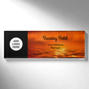 Hotel-Personal-Logo-Entwurf Namenschild