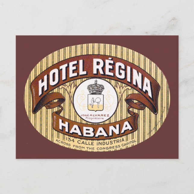 Hotel Regina Habana Cuba Postkarte (Vorderseite)