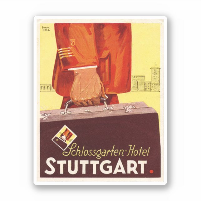 Hotel Schlossgarten Stuttgard Deutschland Aufkleber (Vorderseite)