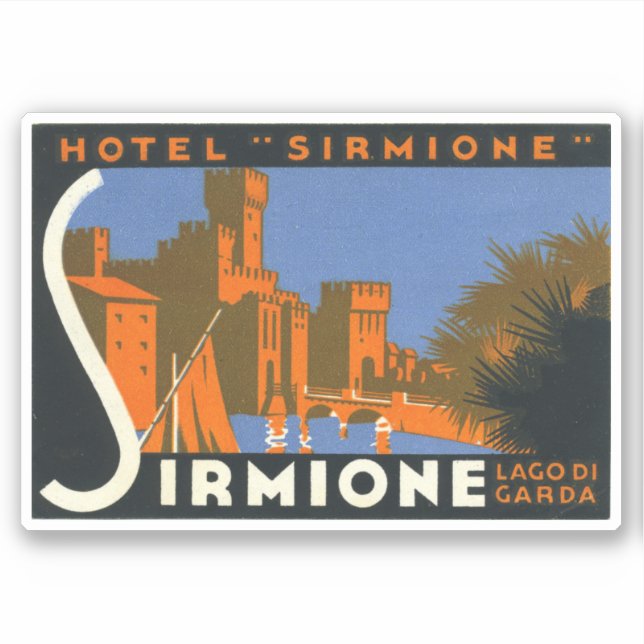 Hotel Sirmion Lago Di Garda Aufkleber (Vorderseite)
