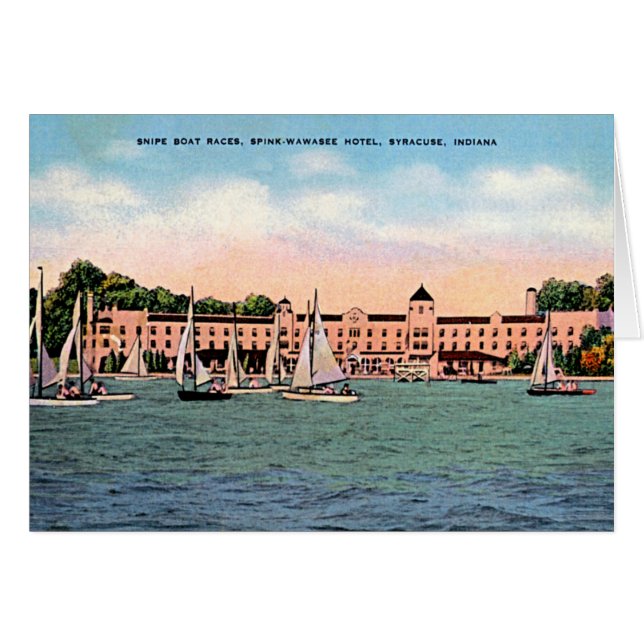 Hotel Syrakus, Indiana Spink auf See Wawasee (Vorderseite (Horizontal))