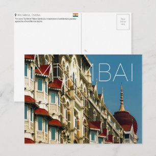 Hôtel Taj Palace, Mumbai, Inde Carte postale de vo