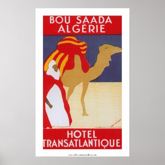 Hotel Transatlantique Bou Saada Poster (Vorne)