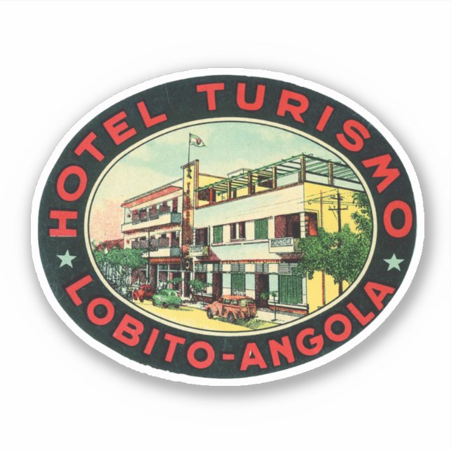 Hotel Turismo Lobito Angola Aufkleber (Vorderseite)