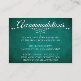 Hotel Unterkunft Karten modern dunkelgrün