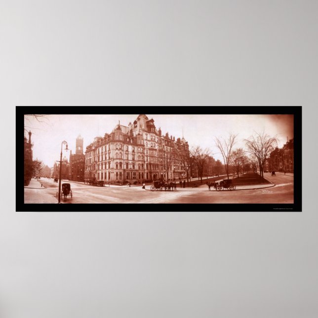 Hotel Vendome, Boston Foto 1903 Poster (Vorne)