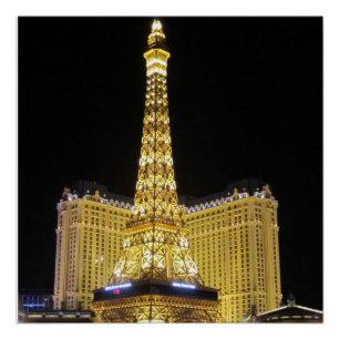 Hoteldruck Paris Las Vegas Poster