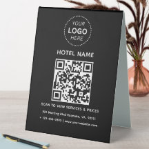 Hotelname Logo und QR Code Services Preise Details