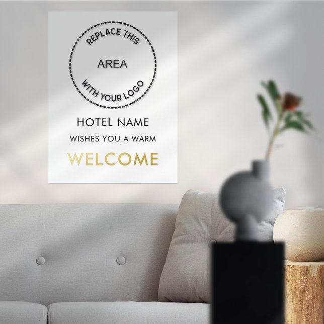 Hotelname Logo Willkommen Luury Real Foil Prints Foliendrucke (Von Creator hochgeladen)