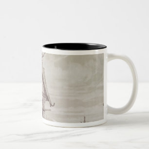 Hotels und Gast-Häuser Zweifarbige Tasse