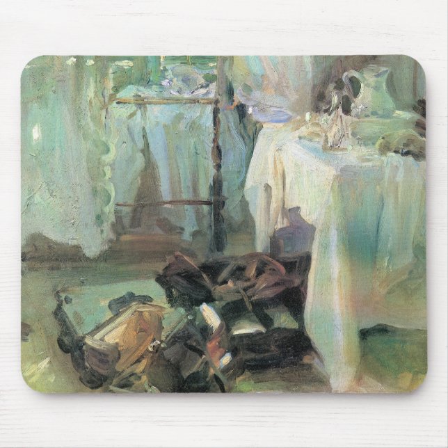 Hotelzimmer von John Singer Sargent Mousepad (Vorne)