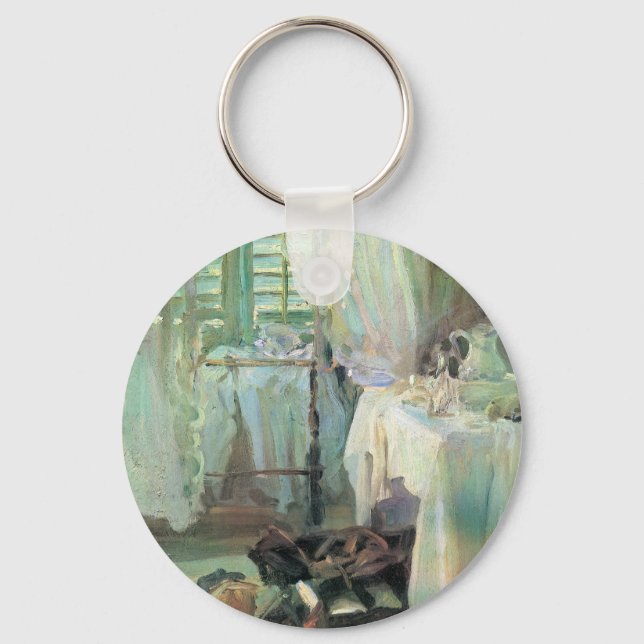 Hotelzimmer von John Singer Sargent Schlüsselanhänger (Vorderseite)