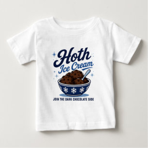 Hoth Eiscreme Dunkle Schokolade Lustig Baby T-shirt