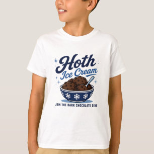 Hoth Eiscreme Dunkle Schokolade Lustig T-Shirt