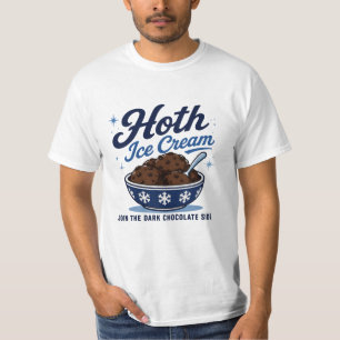 Hoth Eiscreme Dunkle Schokolade Lustig T-Shirt