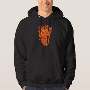 Hothead flammender Schädelknochen Hoodie