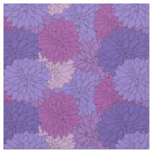 Hothouse Dahlias Lila Floral Print