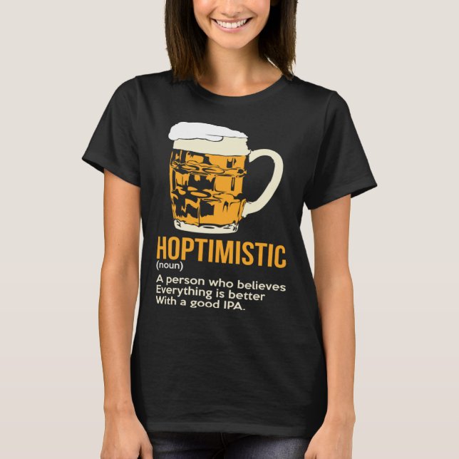 Hotimistic Hops Malt Beer October Fest Brew T-Shirt (Vorderseite)