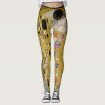 HotLeggings - der Kuss durch Gustave Klimt Leggings<br><div class="desc">Art u. Komfort in den starken,  dennoch breathable,  kundenspezifischen Leggings mit dem Entwurf passten sich vom Künstler Gustave Klimts,  "der Kuss, " vom US-public domain an.</div>